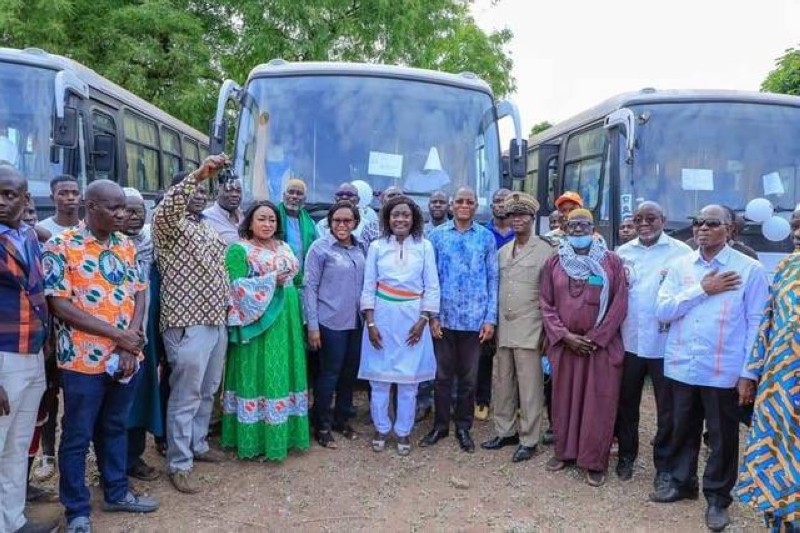 Les transporteurs de la région de la Bagoué ont rendu un vibrant hommage au Chef de l'Etat (DR)