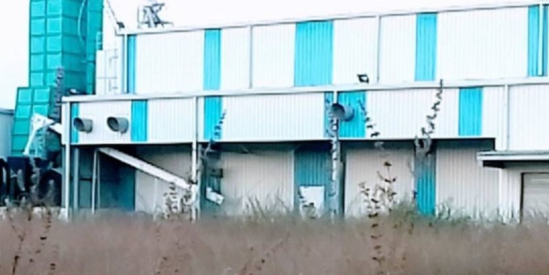 Une vue de l'unité de production de riz de Niakara délaissée. (Dr)