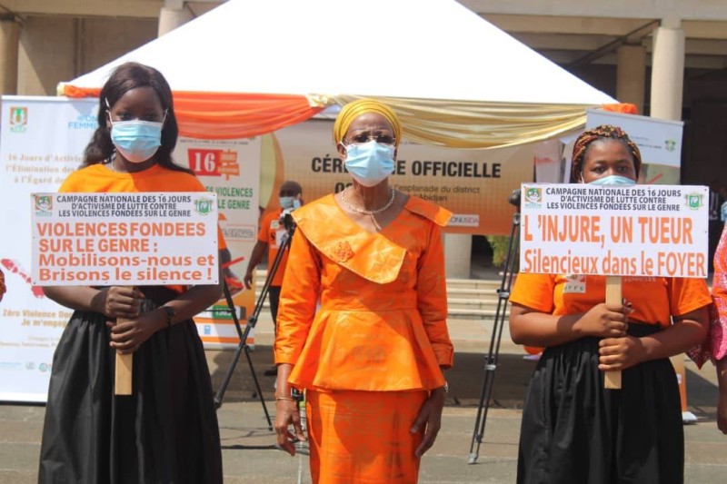 « Non aux violences domestiques ! Zéro violence domestique en Côte d’Ivoire, c’est possible et je m’y engage ! ». Tel est le message lancé par le Pr Bakayoko-Ly Ramata (DR)