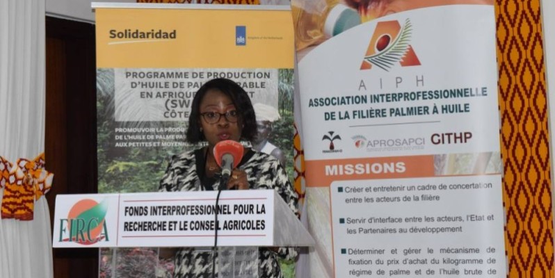 Sophiatou Colliee, la gestionnaire du programme palmier à huile à Solidaridad, rêve d’une filière qui prospère avec la contribution des femmes et des jeunes. (Dr)