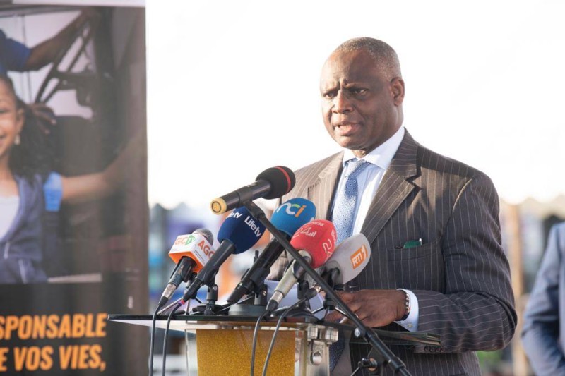 Le directeur de cabinet du ministère des Transports, Ahmed Diomandé, a procédé au lancement de la campagne de répression. (Dr)