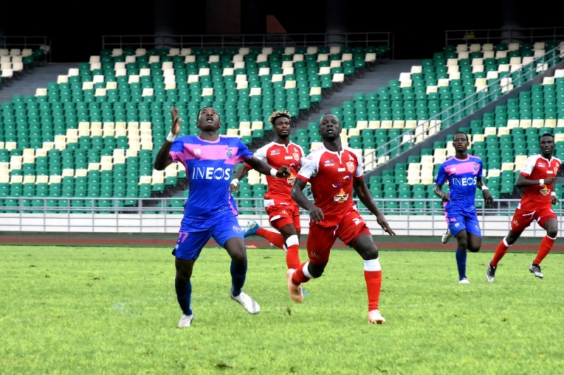 Le Racing a fait jeu égal avec Horoya. (Dr)