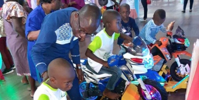 Les enfants des mutualistes ont passé une agréable journée dans la ferveur de la Noel. (Dr)