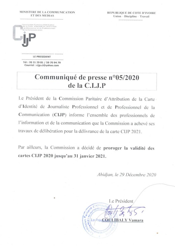 COMMUNIQUE CIJP(1)