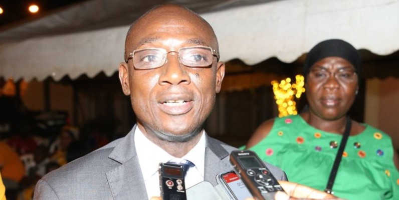 Le vice-gouverneur du district autonome d'Abidjan, Yéo Klotioloma, représentant le maire et le gouverneur. (Photo : Poro Dagnogo)