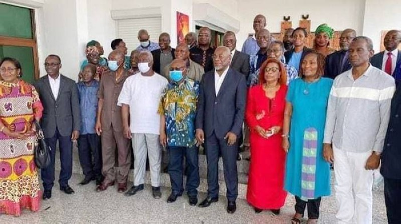 Assoa Adou a conduit une délégation chez Affi N'Guessan. (photo : Dr)
