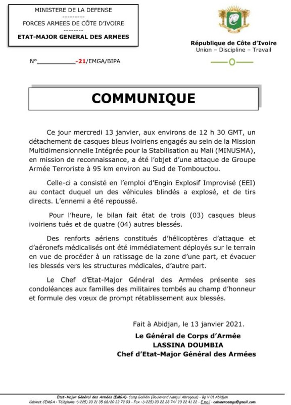 COMMUNIQUE MINUSMA-1