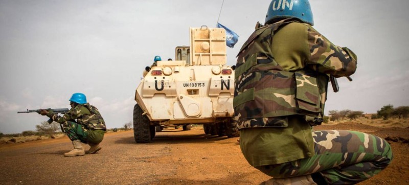Une vue de Casques bleus en pleine mission au Mali. (Dr)