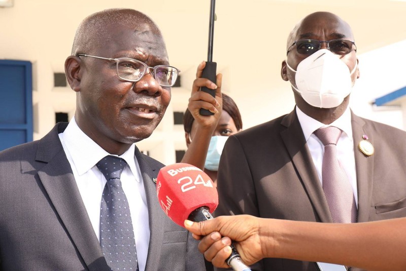 Yao Kouassi (Directeur général de la Bicici) et Jean-Marc Yacé (Maire de Cocody)