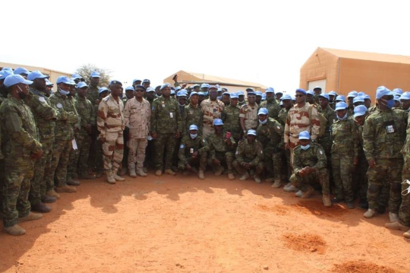 Le général de corps d'armée, Lassina Doumbia et ses hommes au Mali