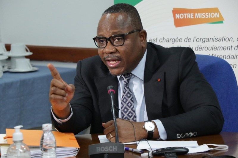 Le président de la Cei, Ibrahime Coulibaly-Kuibiert. (DR)
