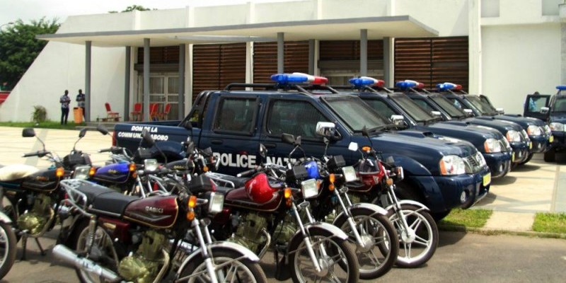 Une vue du matériel offert aux services de police d'Abobo. (Sébastien Kouassi)