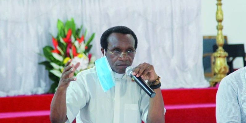 L'abbé Norbert Eric Abékan, initiateur du séminaire. (Véronique Dadié)