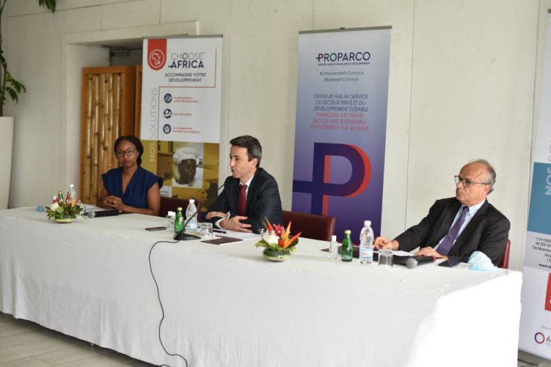 Grégory Clemente, Directeur général de Proparco, était face à la presse le 22 janvier, à Abidjan. 