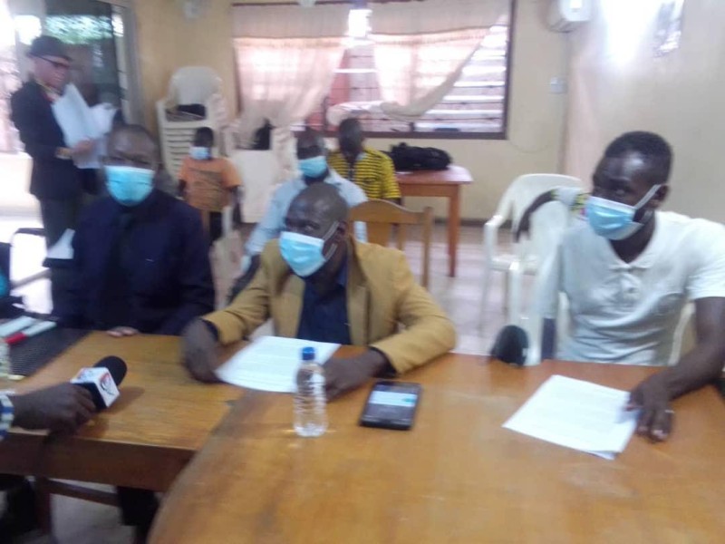 Koné Aboubacar, président du Conseil d’administration de la Confédération des organisations des personnes handicapées de Côte d’Ivoire (Cophci), lors de la cérémonie de reconnaissance.