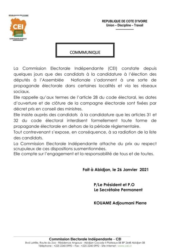 cei-COMMMUNIQUE