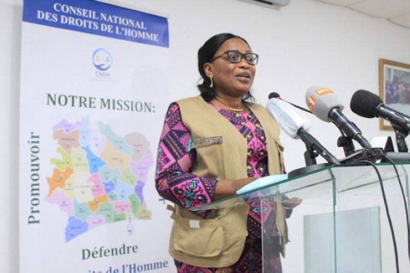 La presidente du CNDH, Namizata Sangaré