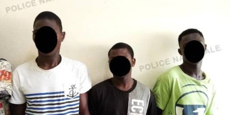 Trois des individus, membres du gang. (Dgpn)