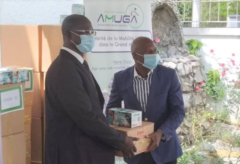 Les acteurs du transport ont bien apprécié le geste de l'Autorité de la Mobilité Urbaine du Grand Abidjan (DR)