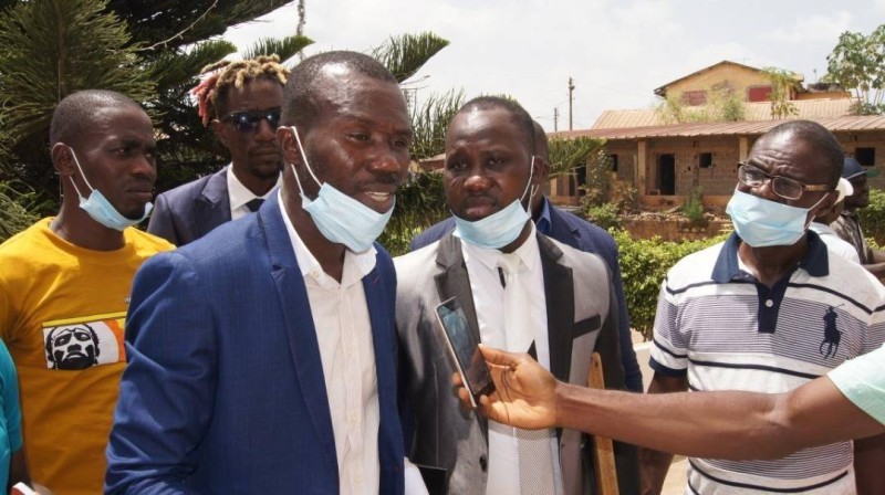 Le candidat N'Takpé Ohouna Nicaise en interview. (DR)