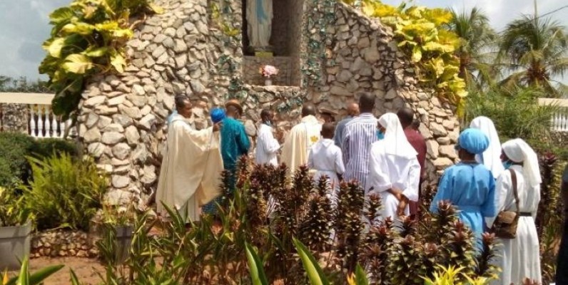 Les chrétiens ont célébré le troisième anniversaire du sanctuaire. (DR)
