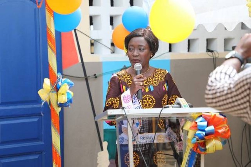 La ministre Mariatou Koné à la cérémonie de remise du Centre d’Action Communautaire pour l’Enfant, d’Abia Koumassi,