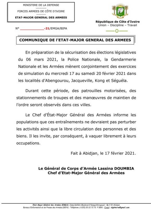 Communiqué Exo VISION 255