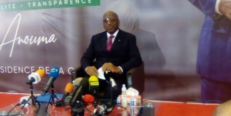 L'Ivoirien Jacques Anouma, candidat à la présidence de la Caf. (Franck YEO)