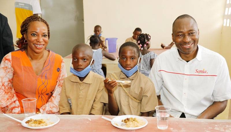 La Fondation SIFCA a offert une cantine au groupe scolaire Binzra 1&2. (DR)