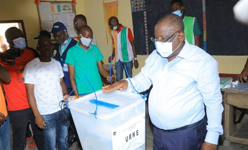 Cissé Ibrahim Bacongo, candidat Rhdp, a accompli son devoir civique. (DR)