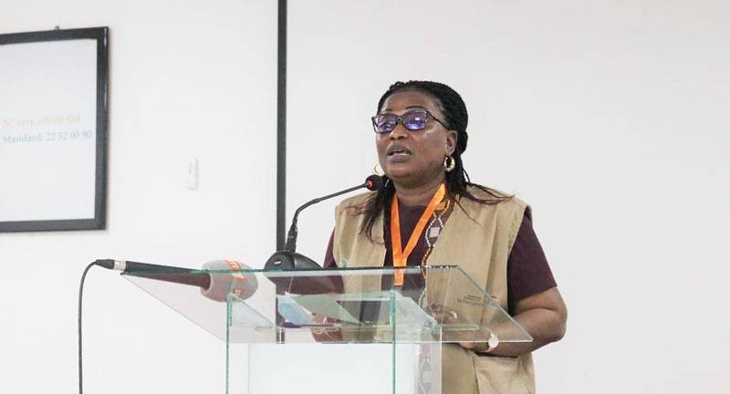 La présidente du CNDH, Mme Namizata Sangaré. (Photo : Ange Kumassi)