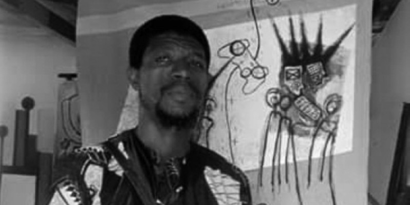 Le peintre Gbédé N'guessan Emile Auguste alias G.NEA. (DR)