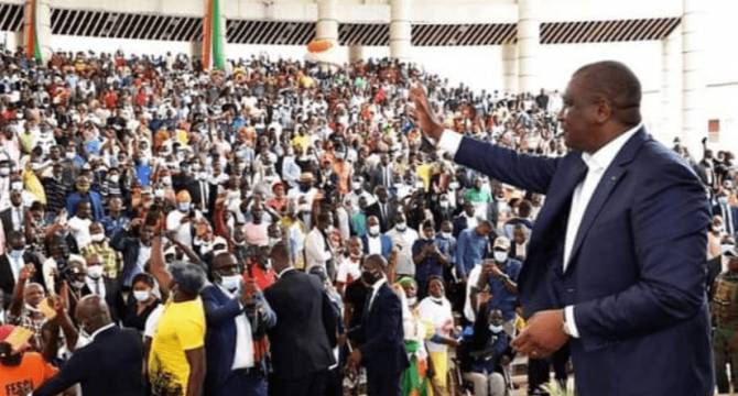 Le premier ministre Hamed Bakayoko, membre du directoire du Rhdp