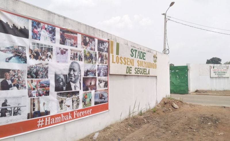 Le stade Losseni Soumahoro devant abriter la veillée mortuaire. (DR)