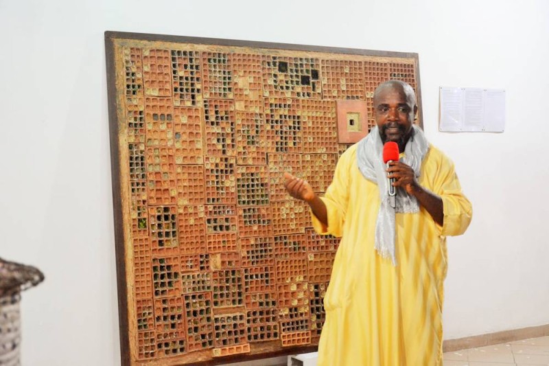 William Brown lors du vernissage de son exposition