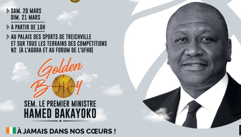 Le basket-ball ivoirien rend hommage au défunt Premier ministre. (DR)