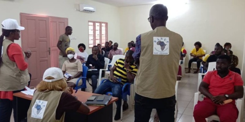 Le wanep-ci sensibilise les populations d'Abengourou à la non-violence. (DR)