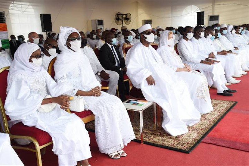 Le président uattara a pris part à la cérémonie du 7ème jour du decès  de Hamed Bakayoko