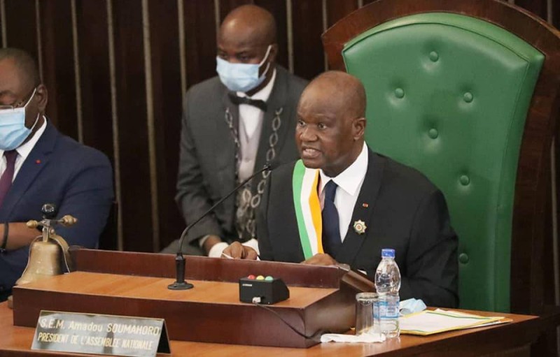 Le président de l'Assemblée nationale, Amadou Soumahoro