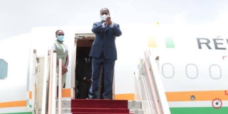 Le Président Alassane Ouattara s'est envolé pour la France. (DR)