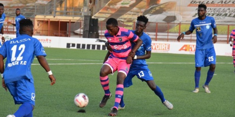 Le Racing club a laissé échapper 2 points face à Bouaké. (DR)