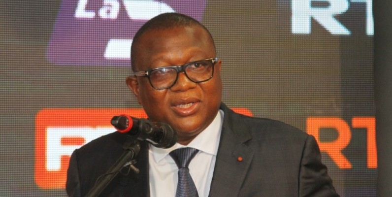 Le ministre de la Communication, des Médias et de la Francophonie, Amadou Coulibaly, a salué le travail abattu par la Rti pour informer les populations. (Photo: Véronique Dadié)