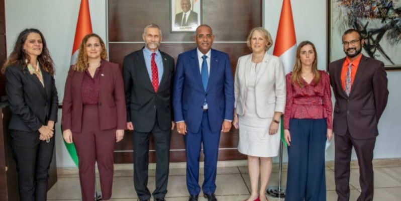L'ambassadeur des États-Unis chez le Premier ministre Patrick Achi. (DR)