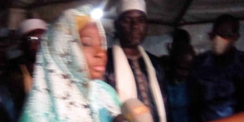 Le ministre d’Etat, Kandia Camara, maire honoraire d’Abobo. ( Franck YEO)