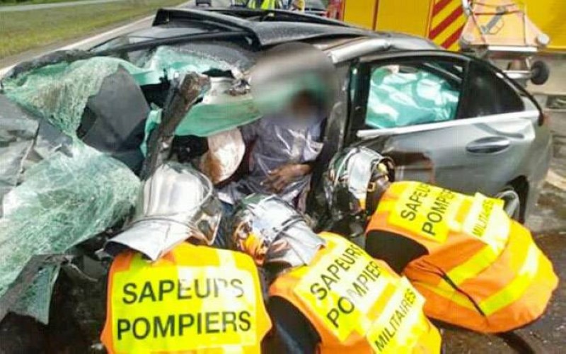 Les Sapeurs-pompiers militaires en pleine opération. (Photo : DR)