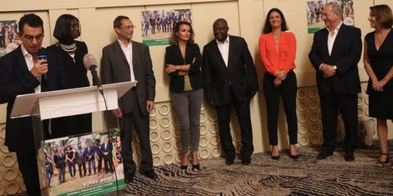 Les membres de la liste "Ensemble Français de Côte d'Ivoire". (Bavane)
