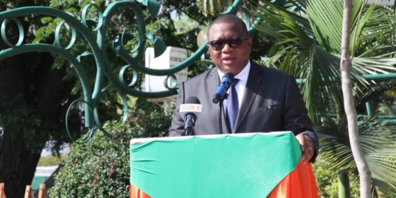 Amadou Coulibaly, ministre de la Communication, des Médias et de la Francophonie. (Photo : Joséphine Kouadio)