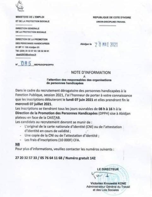 Recrutement derogatioire FP-BON