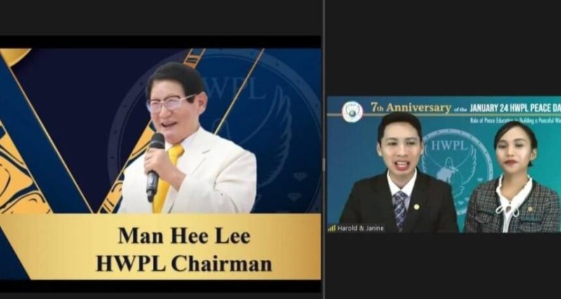 Le président Man Hee Lee de Heavenly Culture, World Peace, Restoration of Light (HWPL) 