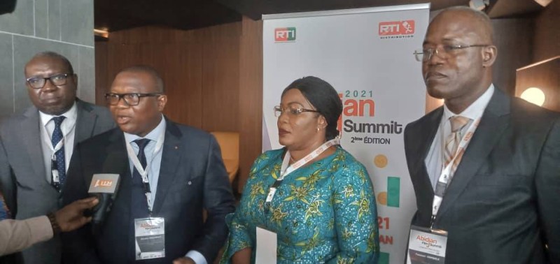 Les ministres se félicitent de la tenue de l’Abidjan Film Summit. (Photo : RTI)